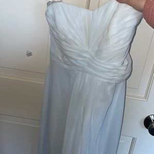David’s bridal strapless dress